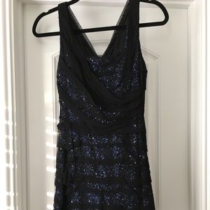 Express sleeveless tank sparkly sequins mesh mini